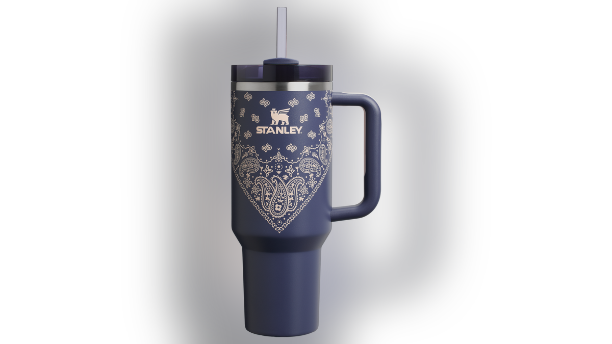 Stanley's newest Quencher blends paisley and a corn blue color.?