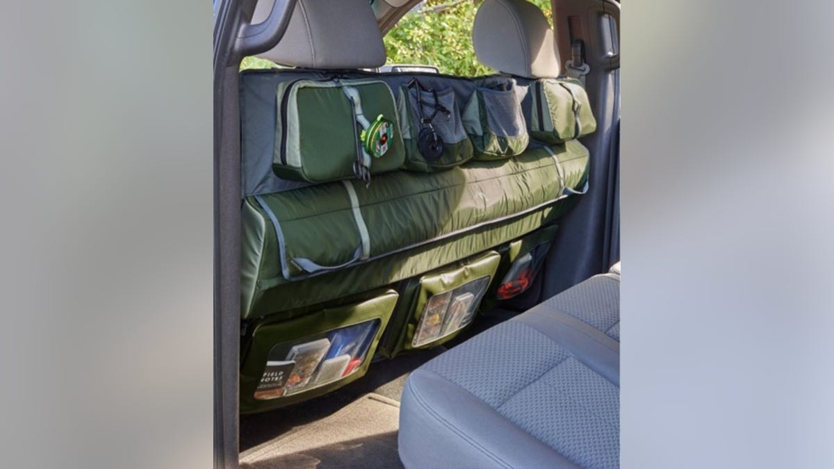Gift your dad the perfect fishing gear storage system for his truck.?