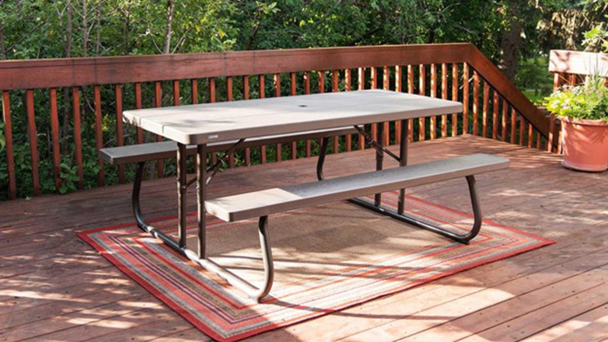 You can't go wrong with a long-lasting picnic table. 