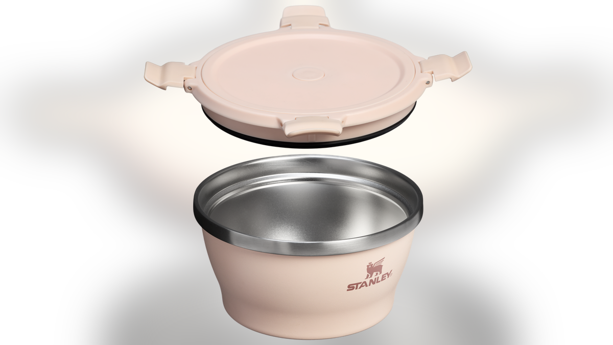 Ideal for camping or bringing your lunch to work, this stainless-steel bowl comes with a leakproof lid.?