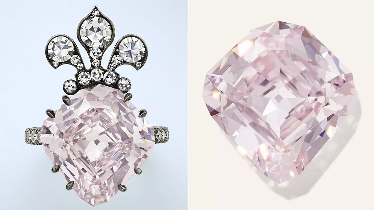 rare pinkish diamond marie antoinette