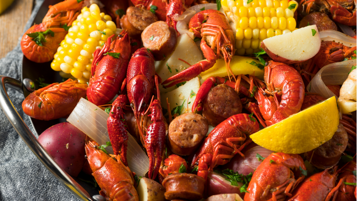 Generic banal photograph of lobsters successful seafood boil