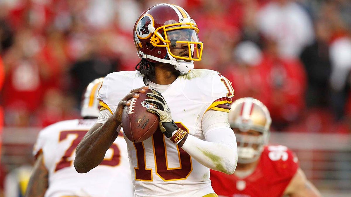 Robert Griffin III looks to pass