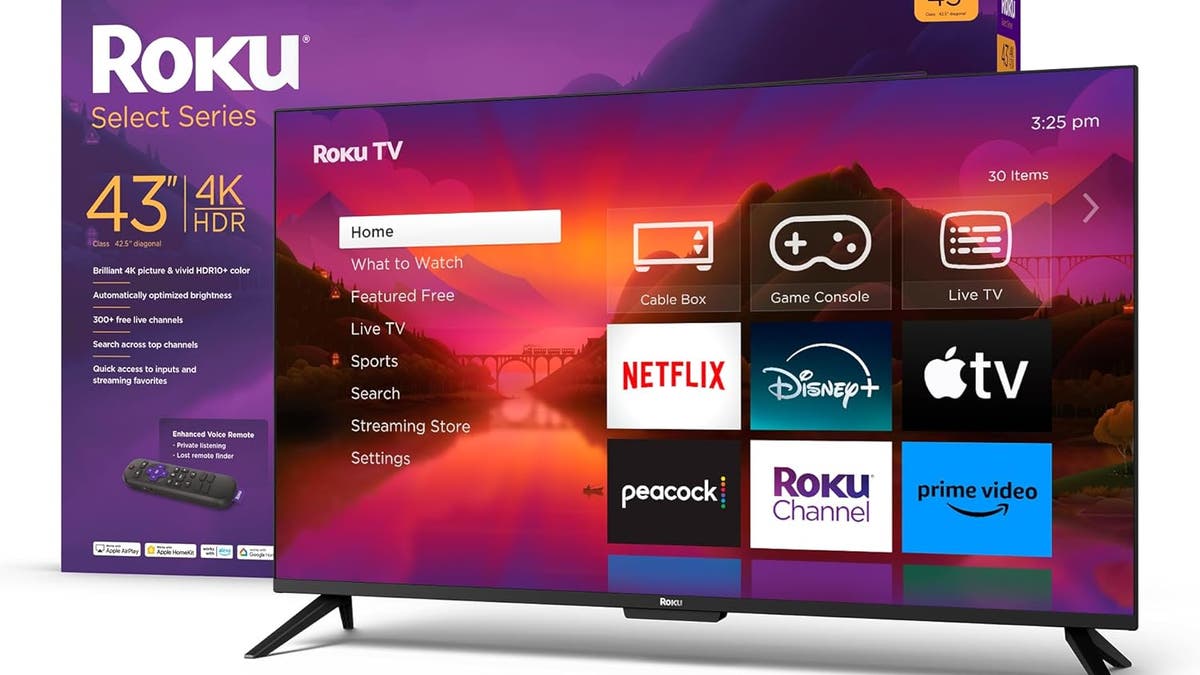 Roku’s smart TV boasts brilliant 4K picture, auto brightness and seamless streaming.