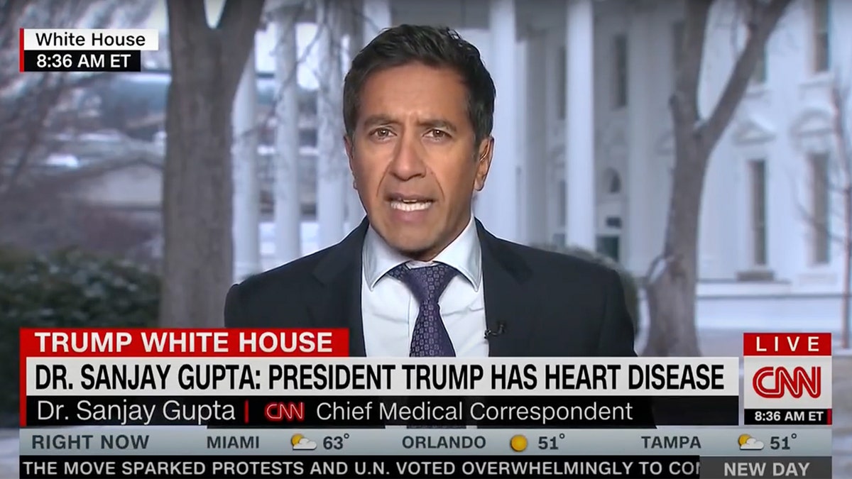 Dr. Sanjay Gupta declares Trump has heart disease