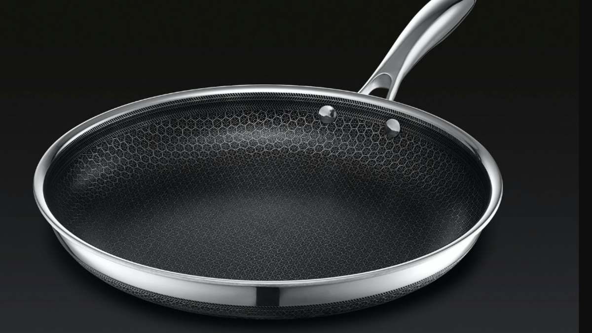 This large fry pan can handle multiple tasks.