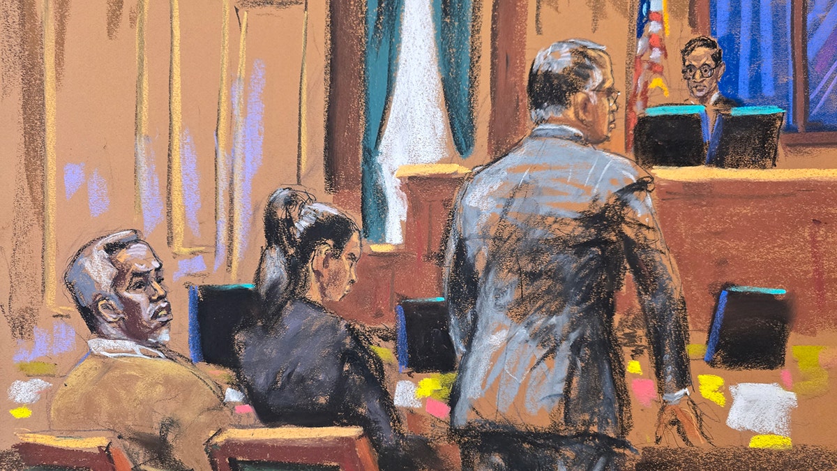 A sketch of P. Diddy successful court.