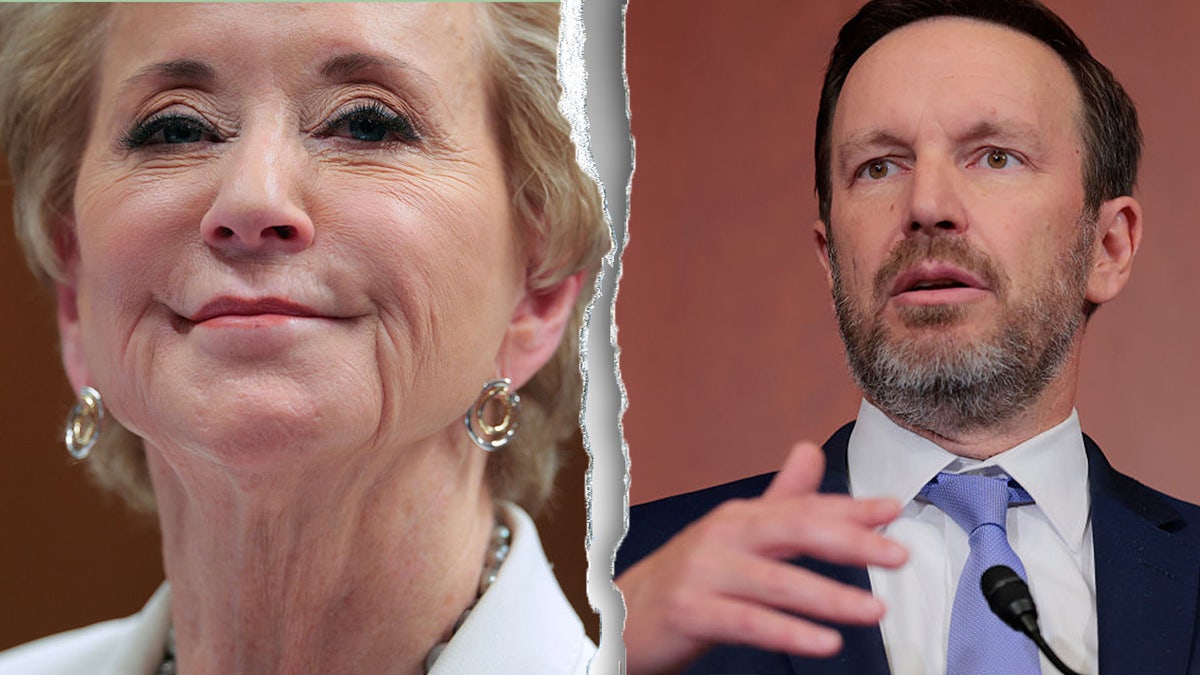 Education Sec. Linda McMahon and Sen. Chris Murphy. (Getty Images)