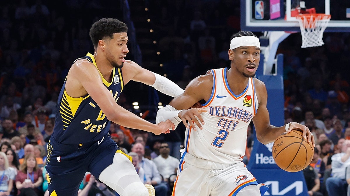 Tyrese Haliburton and Shai Gilgeous-Alexander