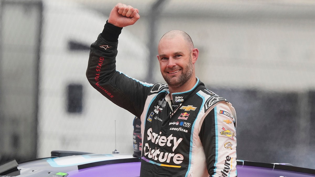 Shane van Gisbergen celebrates
