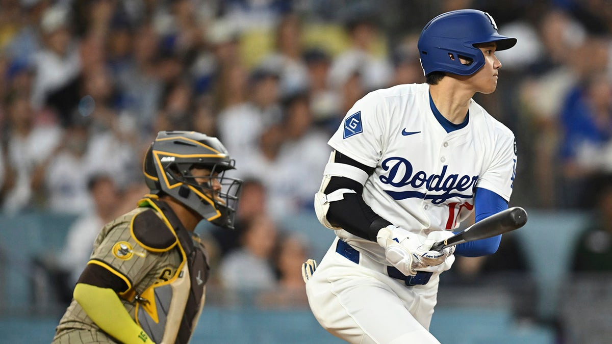 Shohei Ohtani swings