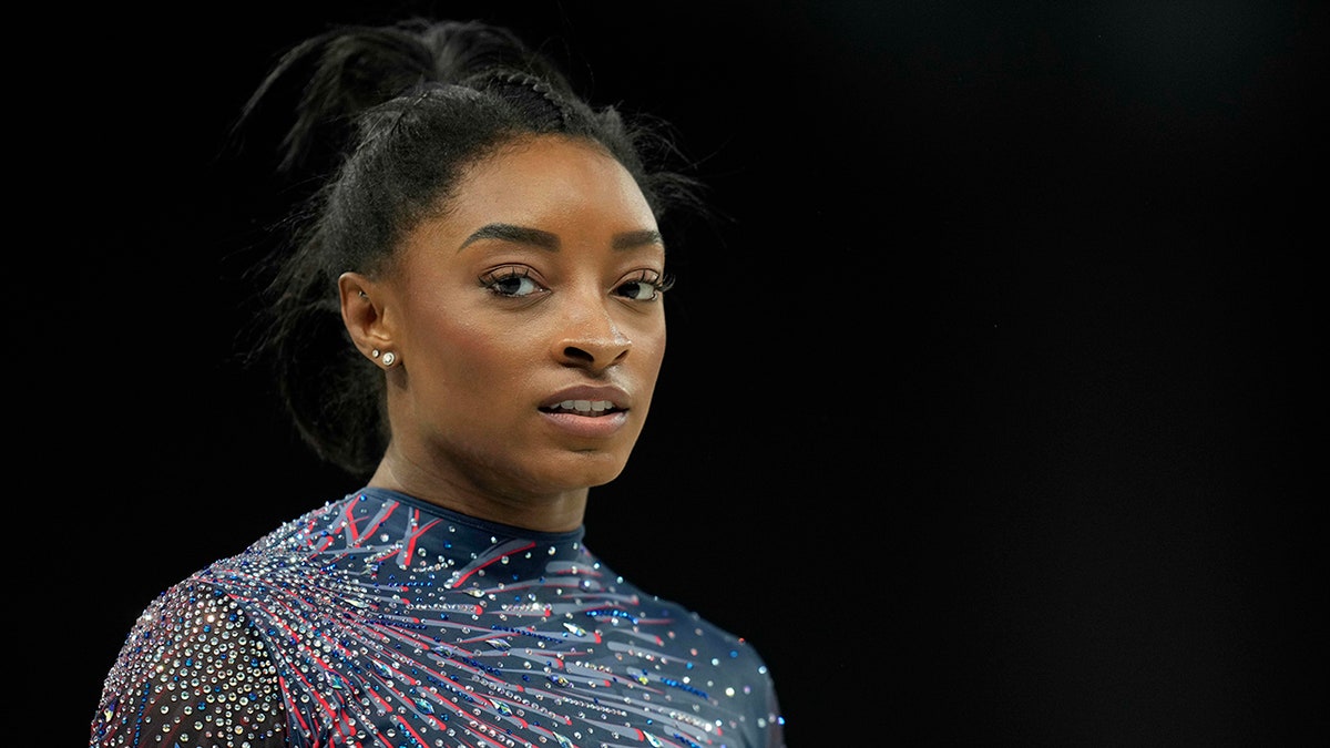 Simone Biles in practice