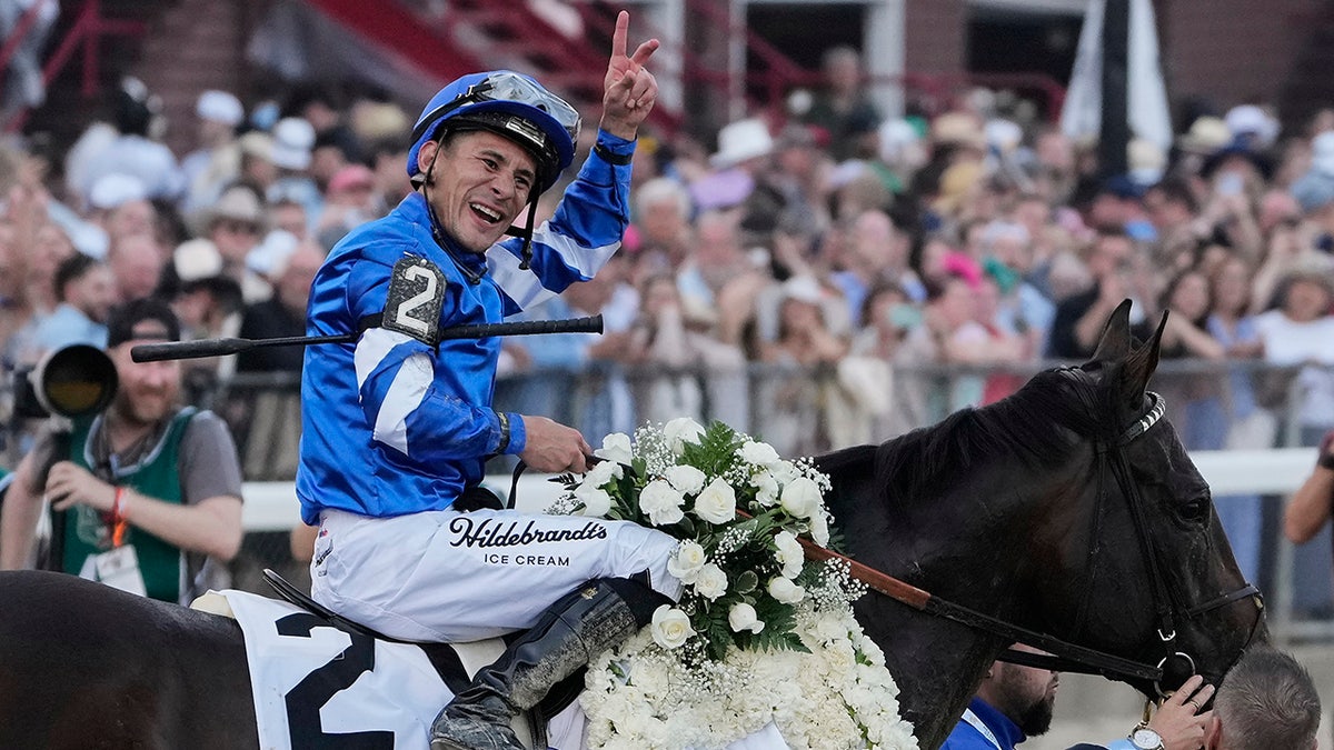 Junior Alvarado on his horse
