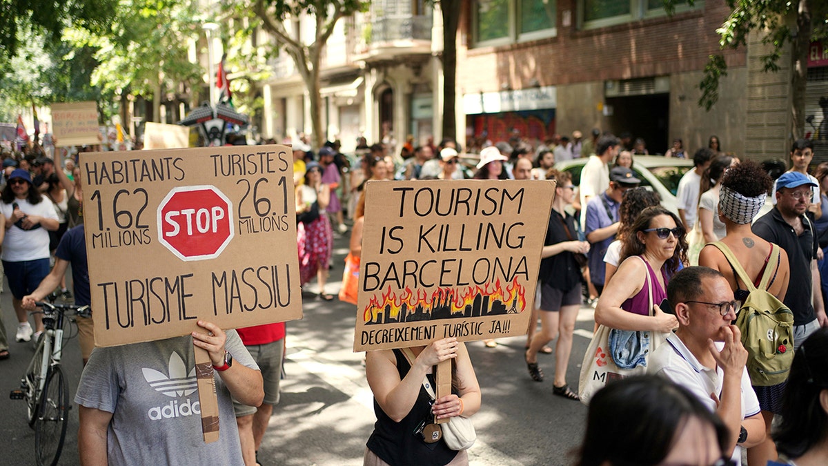 Spain Overtourism Protest
