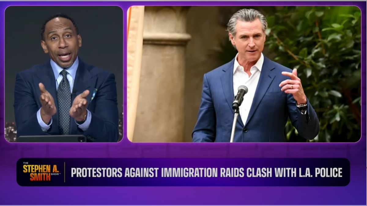 Stephen A. Smith slams Gavin Newsom's judgment