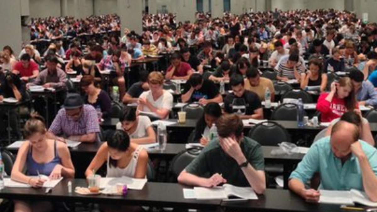 students take bar exam
