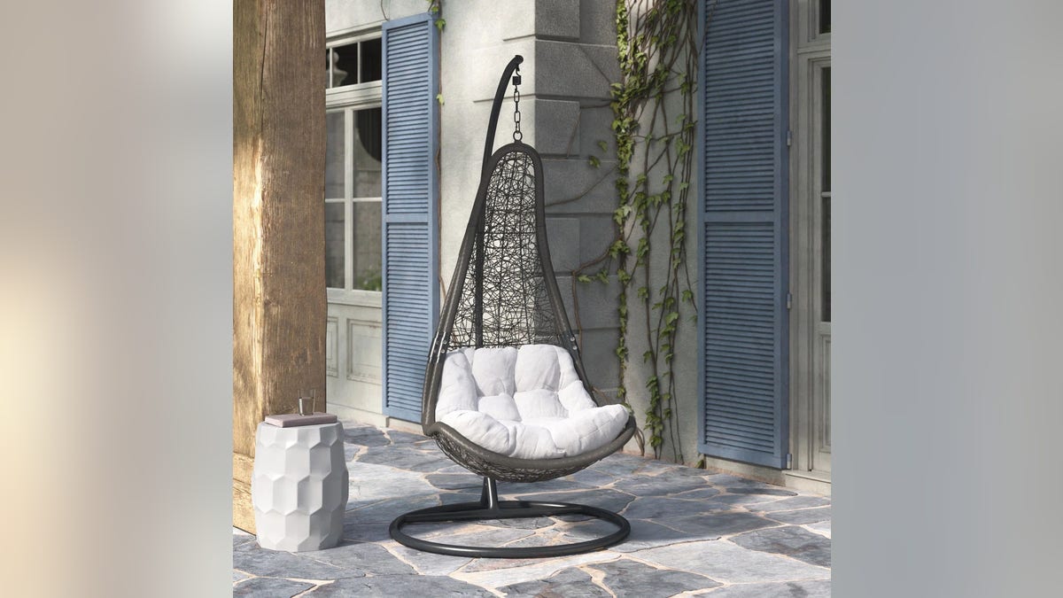 Add a fun swing to your outdoor furniture.