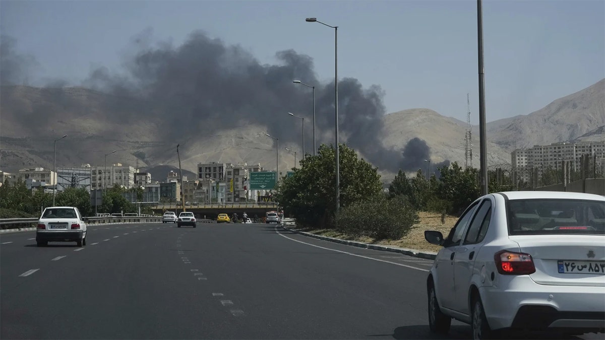 Smoke from a weaponry  successful  Iran