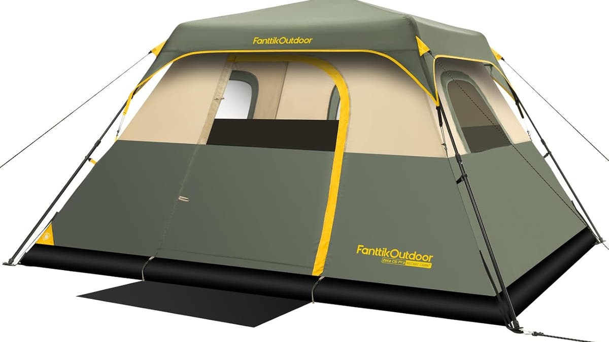 This tent is easy to set up.