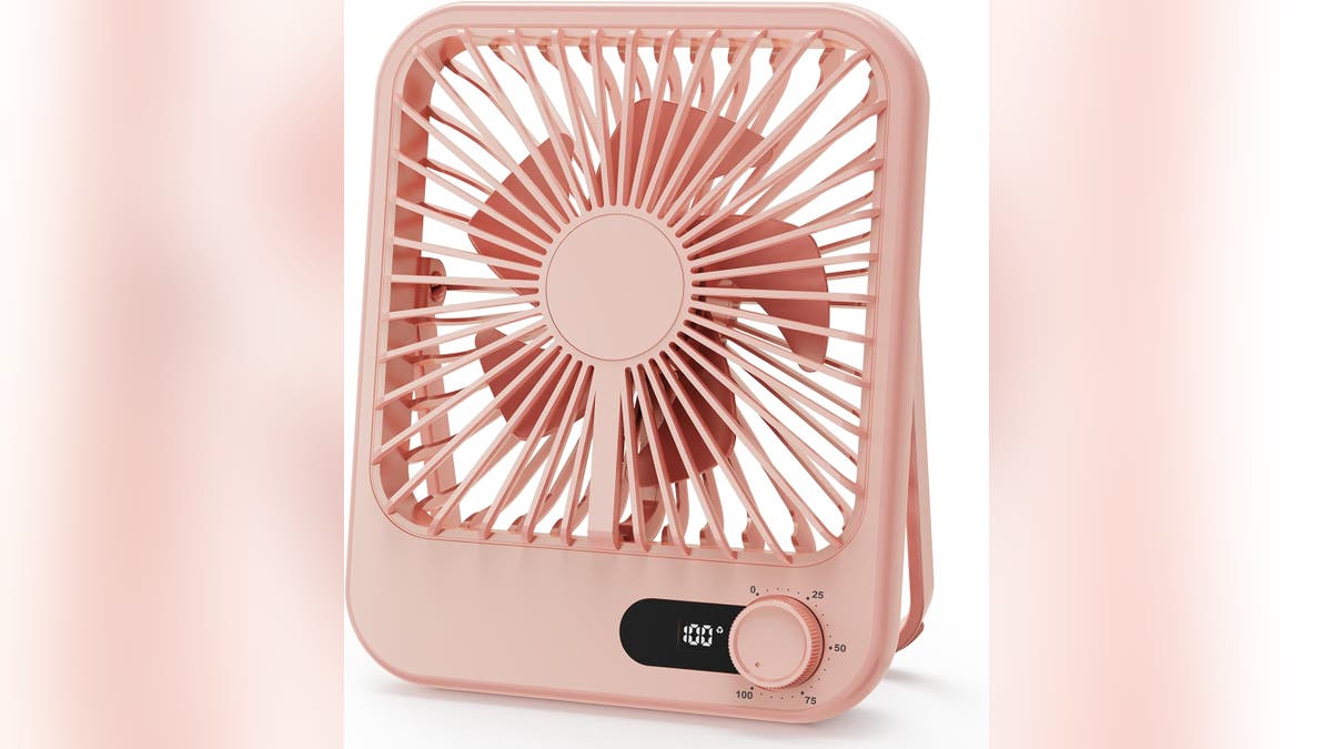 With a sleek profile and 100 speeds, this fan fits in almost any bag and offers immediate comfort.