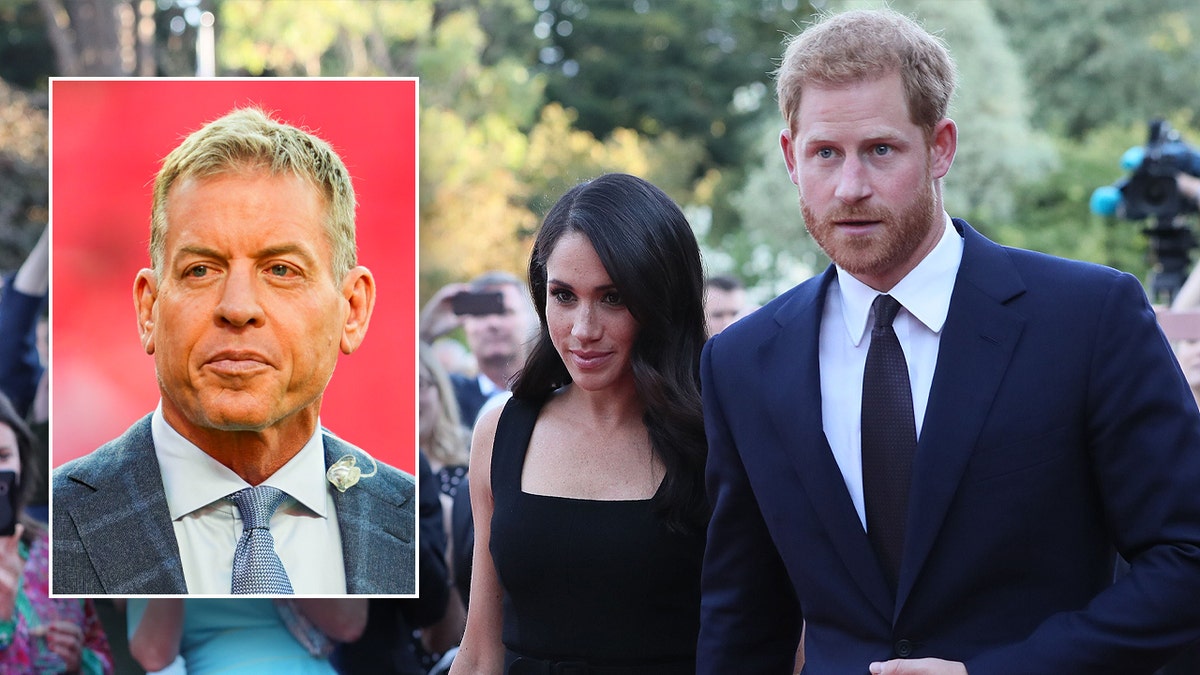 Troy Aikman, Meghan Markle and Prince Harry