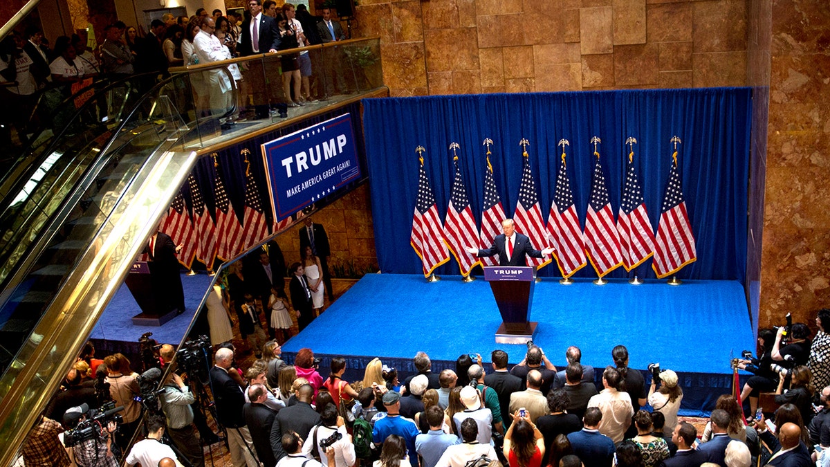 Donald Trump launches presidential bid