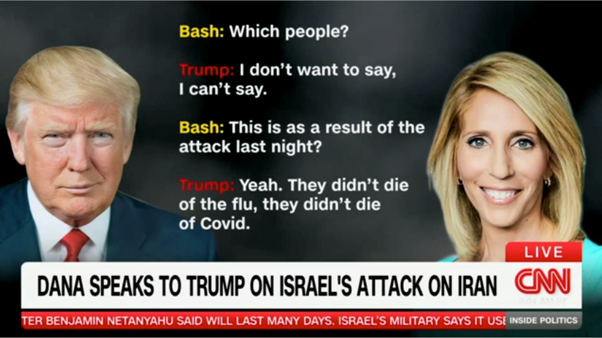 Trump speaks to Dana Bash