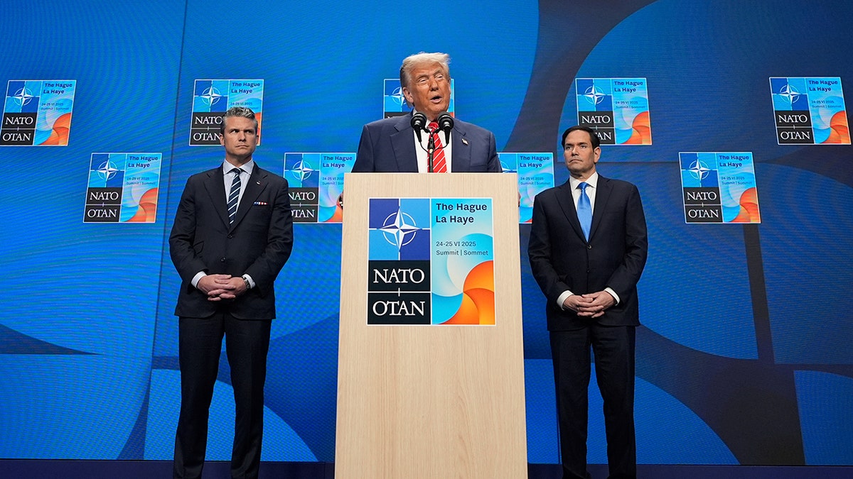Trump astatine NATO acme with Hegseth and Rubio