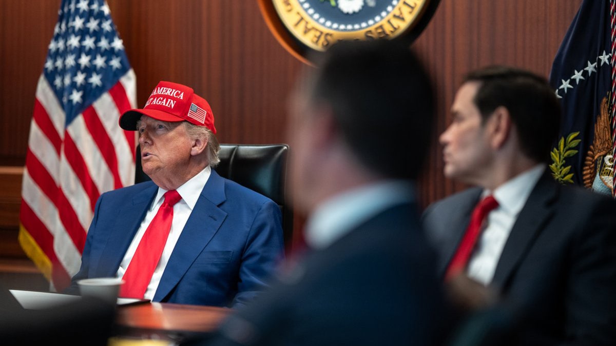 President Donald J. Trump successful The Situation Room, June 21, 2025