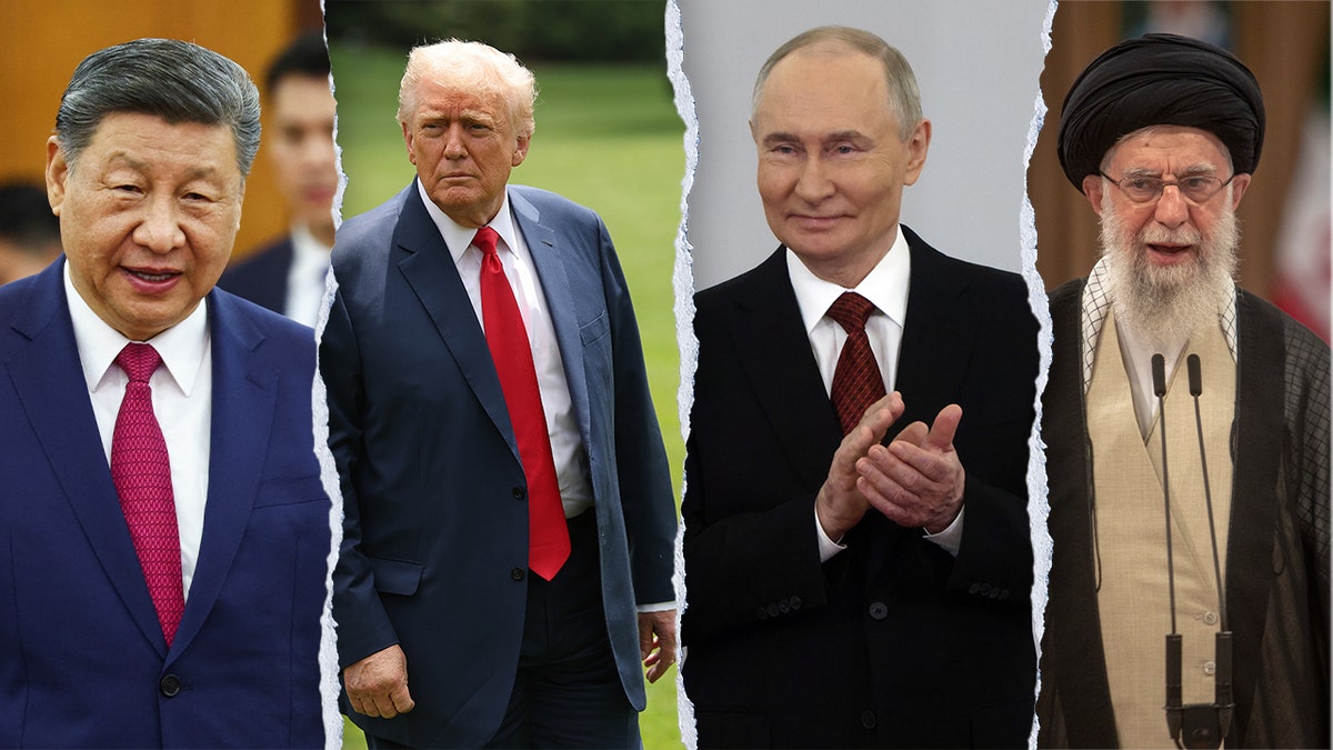 Xi, Trump, Putin, Khameini in 4-way split