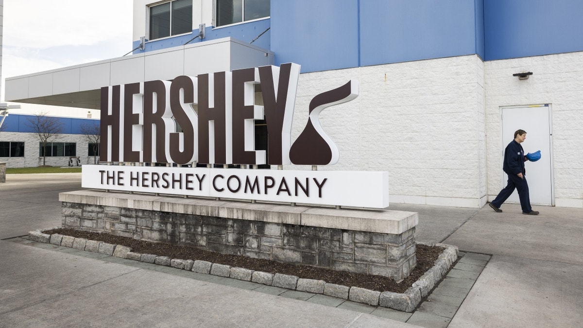 Hershey Company signage outside HQ