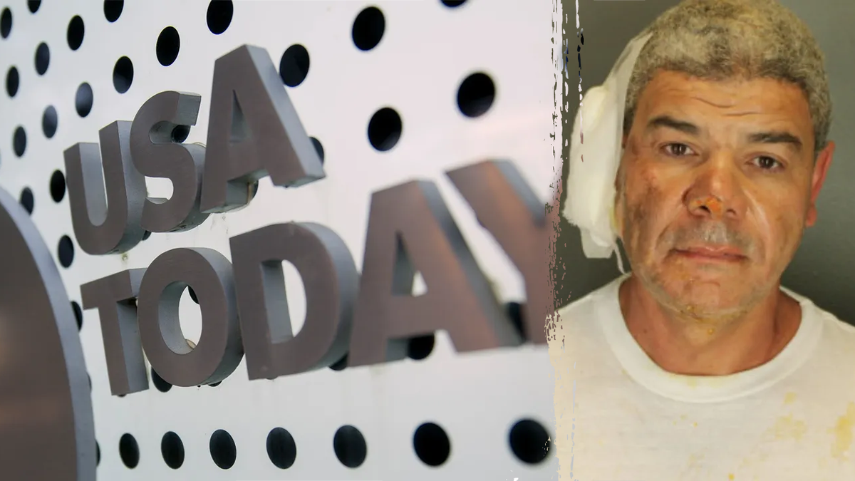 USA Today sign; terror suspect, right
