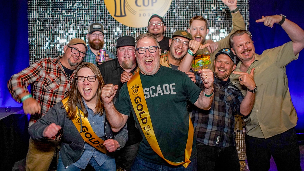 Gold medal winners celebrate at the 2025 World Beer Cup.