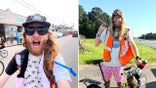 Thumb image for story about US comedian Sebastian 'Seabass' Fowler's BMX trip across the US in 80 days