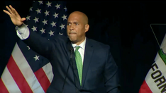 Booker slammed for alleged 'Nazi salute' to Cali Dems just months after Musk was dragged for same gesture