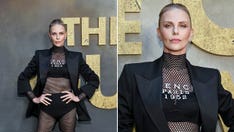 Charlize Theron turns heads in sheer fishnet catsuit ahead of milestone 50th birthday