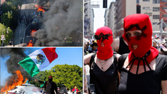 PHOTOS: See the anti-Trump violence that has unfolded on LA's streets across the last week