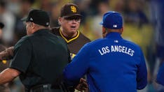 MLB suspends Dodgers and Padres managers after chaotic bench-clearing incident