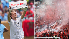 Chaos ensues at FIFA Club World Cup game including PETA protesters invading field, smoke flares