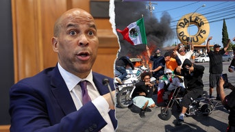 Booker calls LA riots 'peaceful' as rioters torch cars and attack federal agents - Fox News
