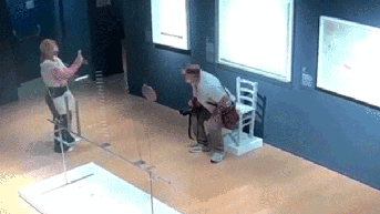 Tourist caught crushing Swarovski chair in Italian museum's 'nightmare' scenario - Fox News