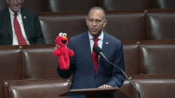 ‘Killed off Elmo’: Jeffries brings along stuffed friend for stunt on House floor