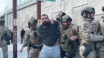 Los Angeles protester charged with throwing rock at federal officer's face shield