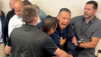 Democrat senator forcibly removed after crashing DHS Secretary Noem's press conference