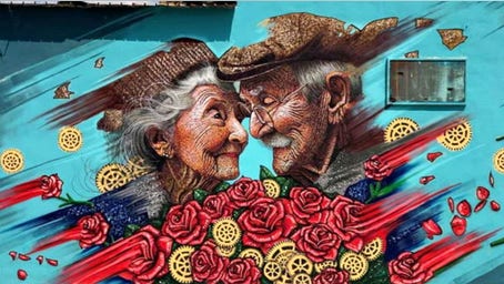 Ghost town brought back to life is now a thriving tourist magnet thanks to street murals
