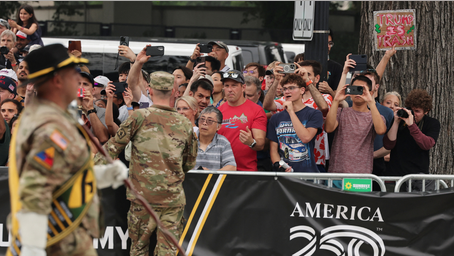 Thousands converge on Alexandria ‘No Kings’ protest against Trump and Army parade; nearby DC is quiet