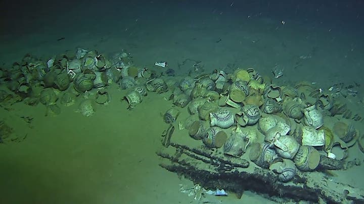 The shipwreck, discovered off the coast of Ramatuelle, lies submerged over one-and-a-half miles deep in the ocean. (DRASSM)
