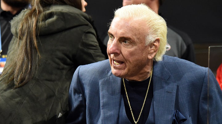 Ric Flair‍ at a college ‌football‍ game in 2018