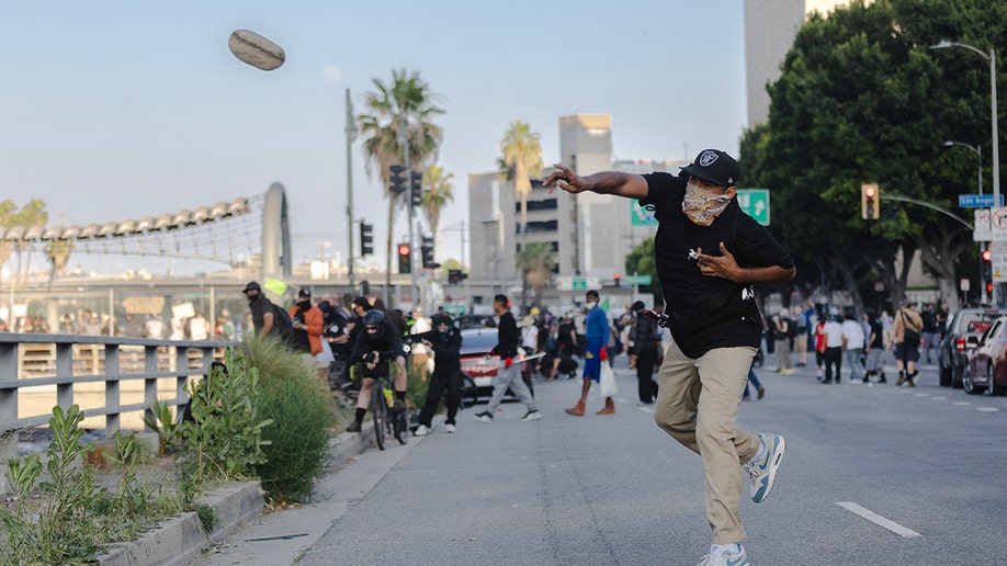 Rioters cause havoc in Los Angeles as they rail against the US Government