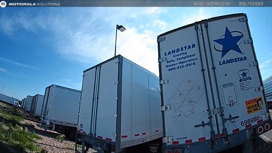 Town of Bennett Love's Travel Stop trucks parked
